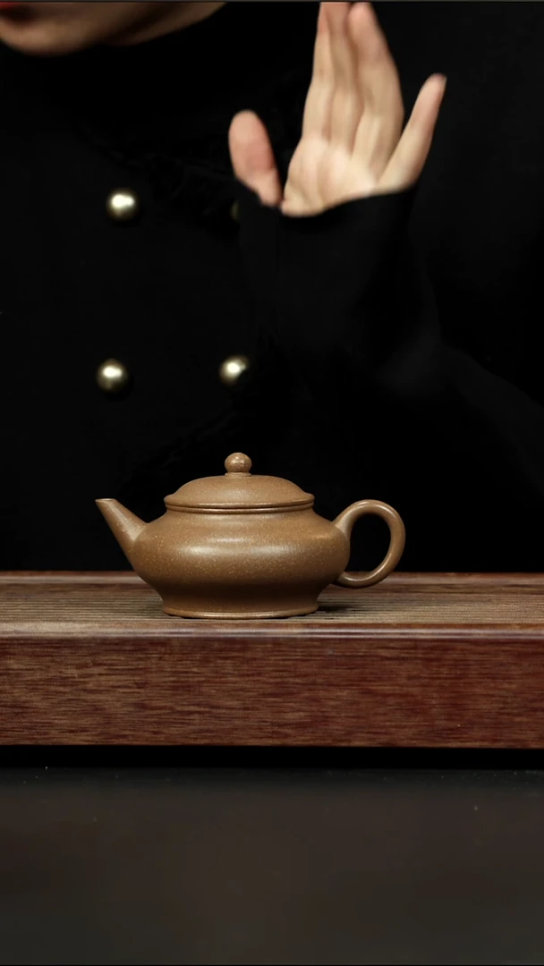 茶壶紫砂芝麻绿 大口水平 150左右