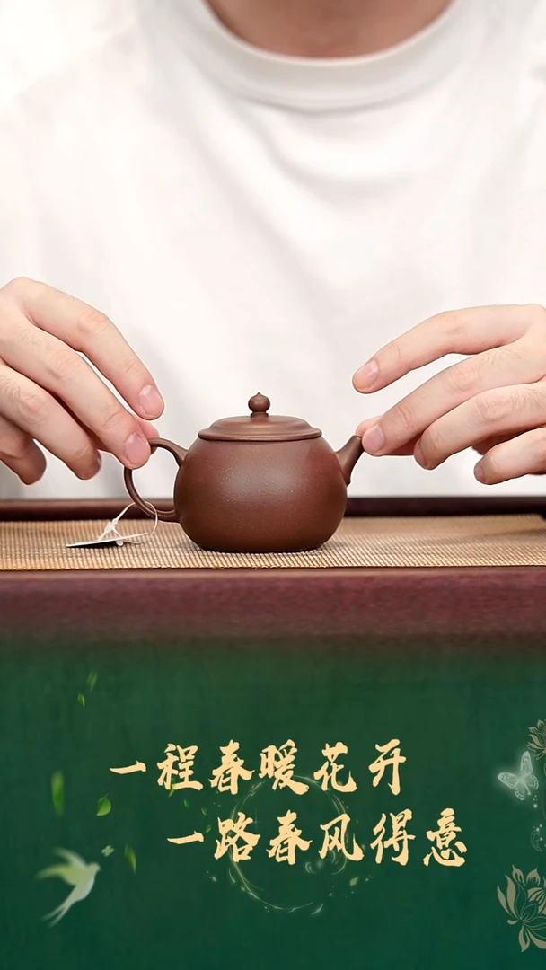 9珽珽茶器紫砂沁莲160cc