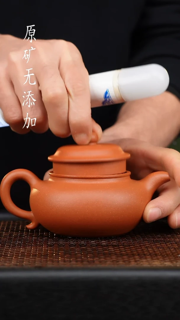 茶壶紫砂S*R宜兴原矿无添加紫砂壶