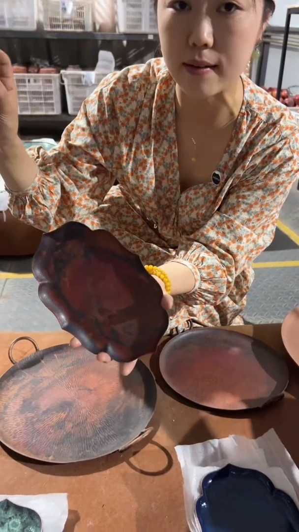 孤品福利品    海棠盘火烧色
