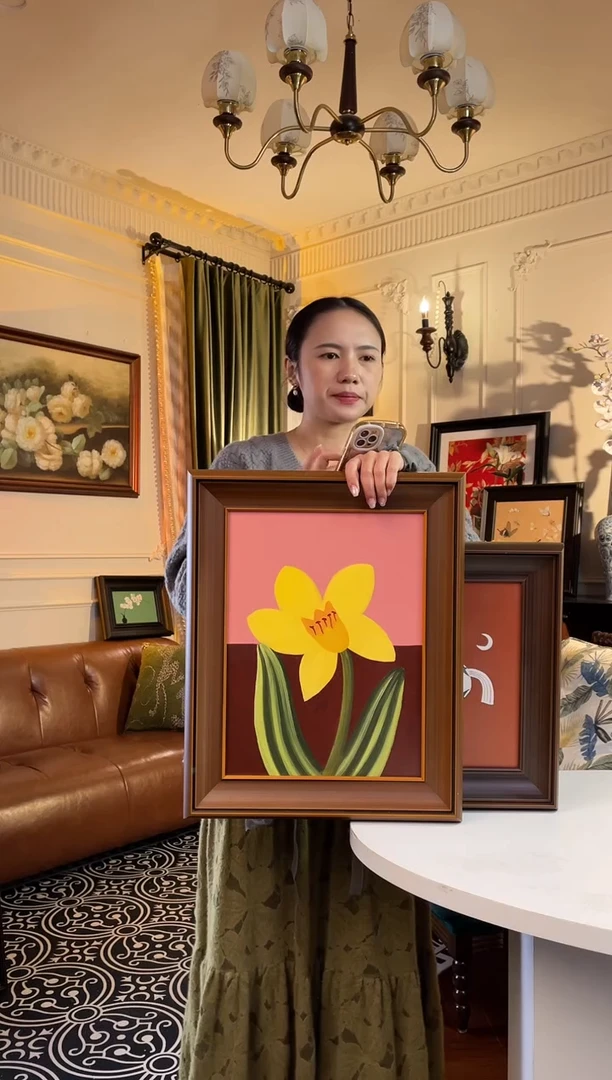 竖款50*40新品油画