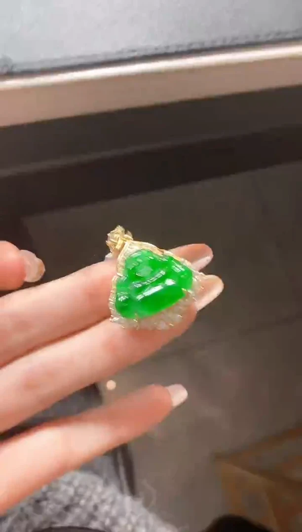 银S925镶嵌戒指翡翠15151