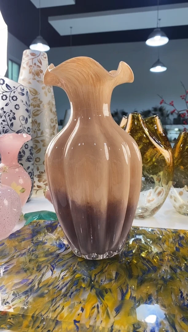慕忆家手作琉璃花瓶28*7