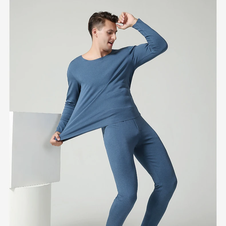 【宅】男士双面绒套装保暖内衣秋衣秋裤加厚加磨绒N23S08