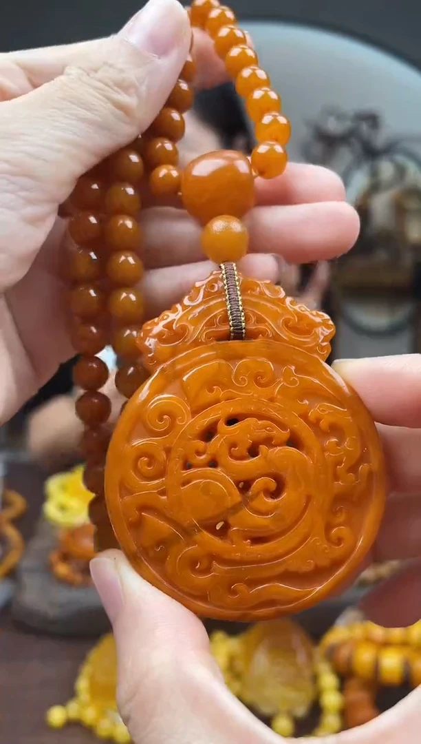 裸石琥珀未镶嵌首饰 假1赔4（多样性发货1件（微瑕