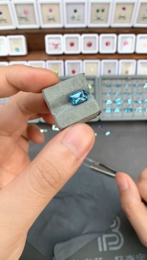 【闪购商品】定制海蓝宝石裸石未镶嵌2.04ct