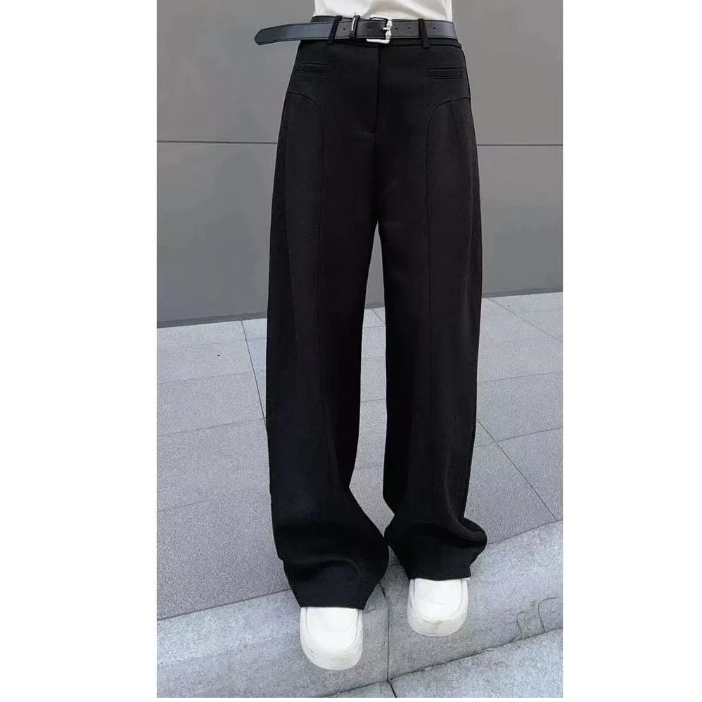 玲家精选2463款号欧洲站春款直筒西裤