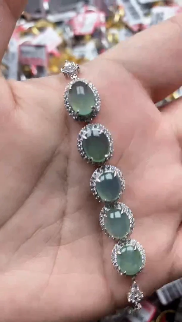 【闪购商品】翡翠戒指银S925镶嵌22222---9