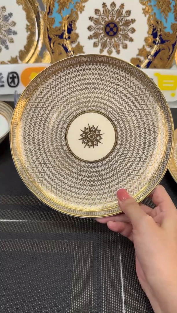 瓷片8英寸满花盘 正品