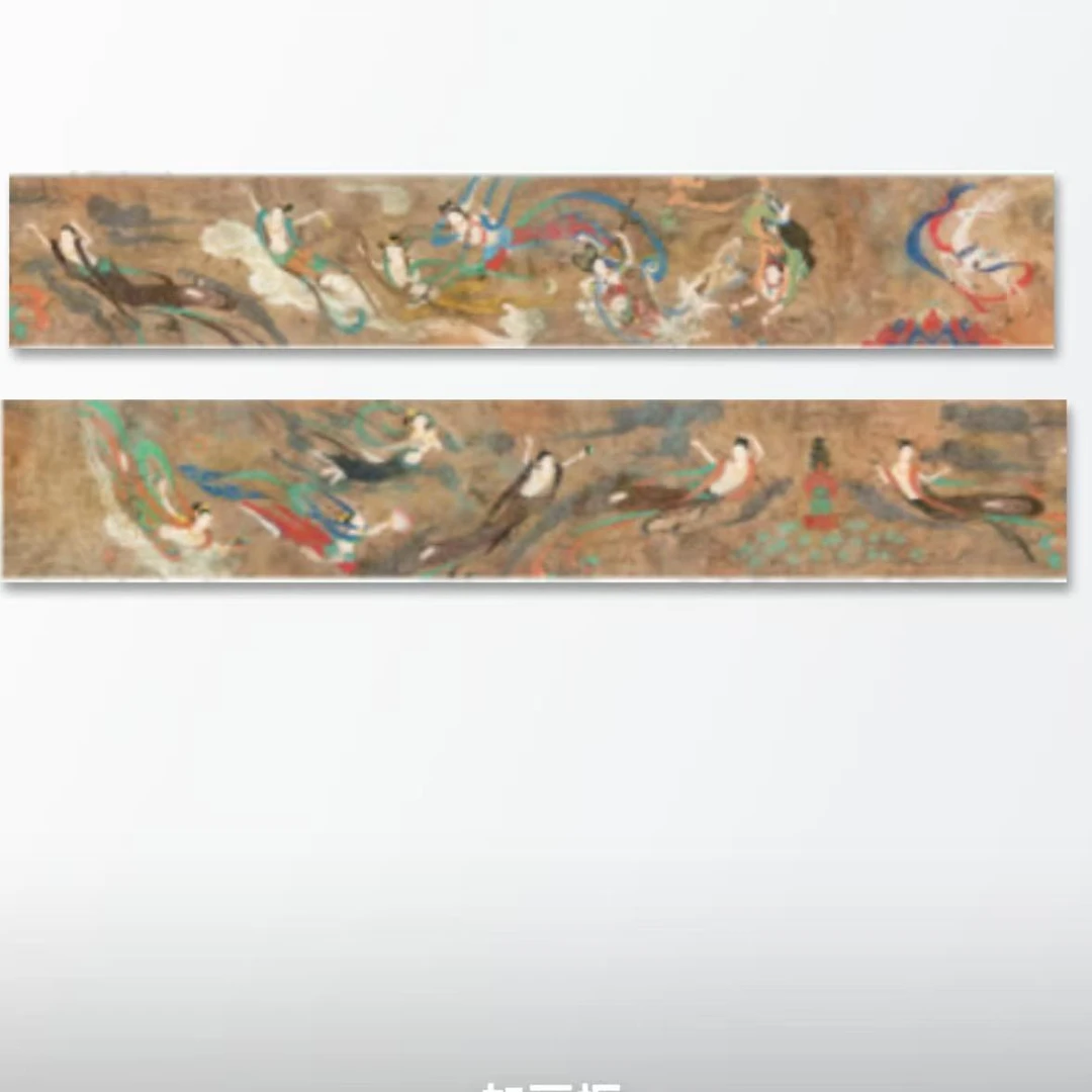 刘志扬国画作品《敦煌梦飞天揽韵》