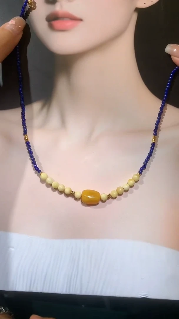 合金青金石颈饰【宝石世家严选】