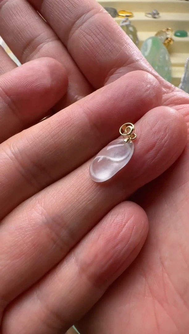 【闪购商品】定制翡翠18K金镶嵌随行尾款