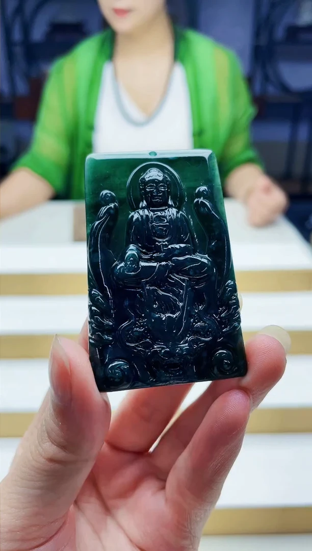 定制翡翠未镶嵌毛货08110002多样性发其一