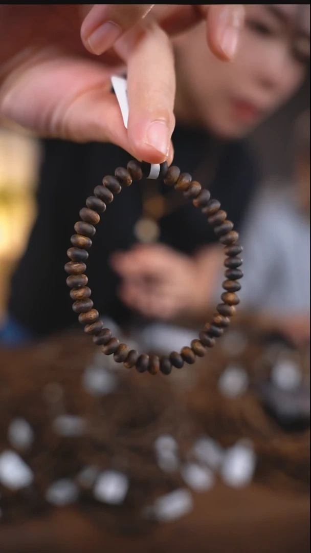 手串沉香6mm算盘单圈