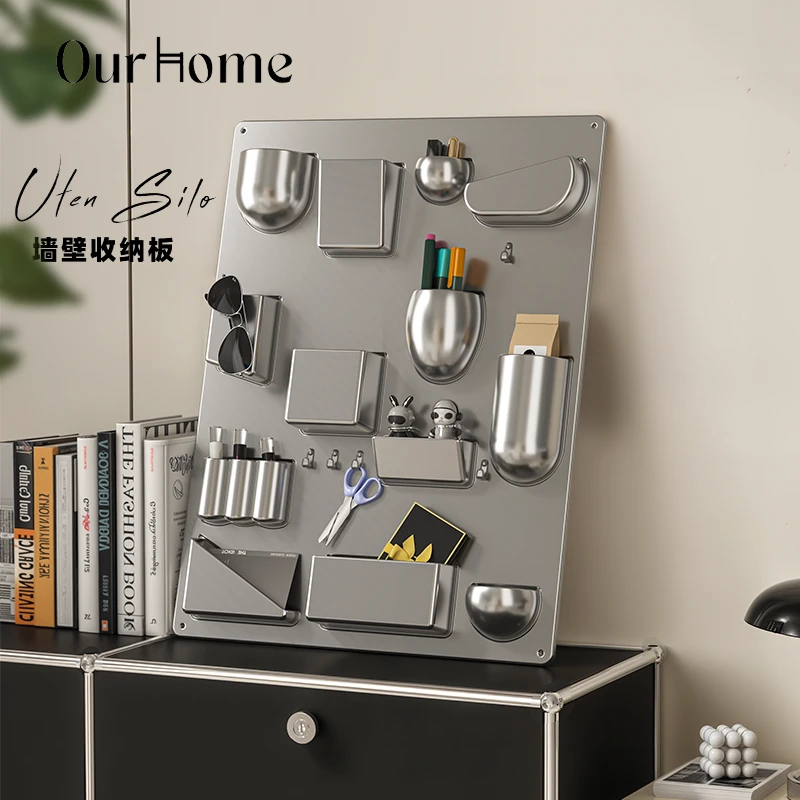 奶油风桌面装饰杂物架道具创意墙上置物架网红ins门口玄关收纳架