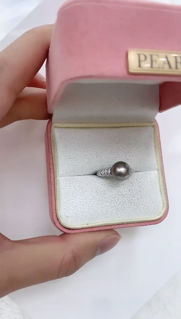 【闪购商品】海水珍珠戒指银S925镶嵌海水珍珠戒指