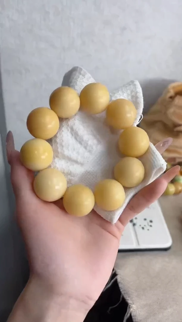 【闪购商品】菩提根/象牙果手串干磨圆珠24mm手串D27