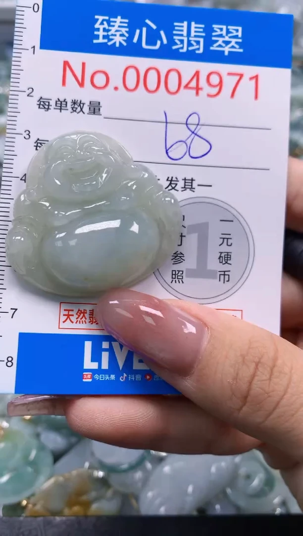 翡翠未镶嵌颈饰含绳0004971