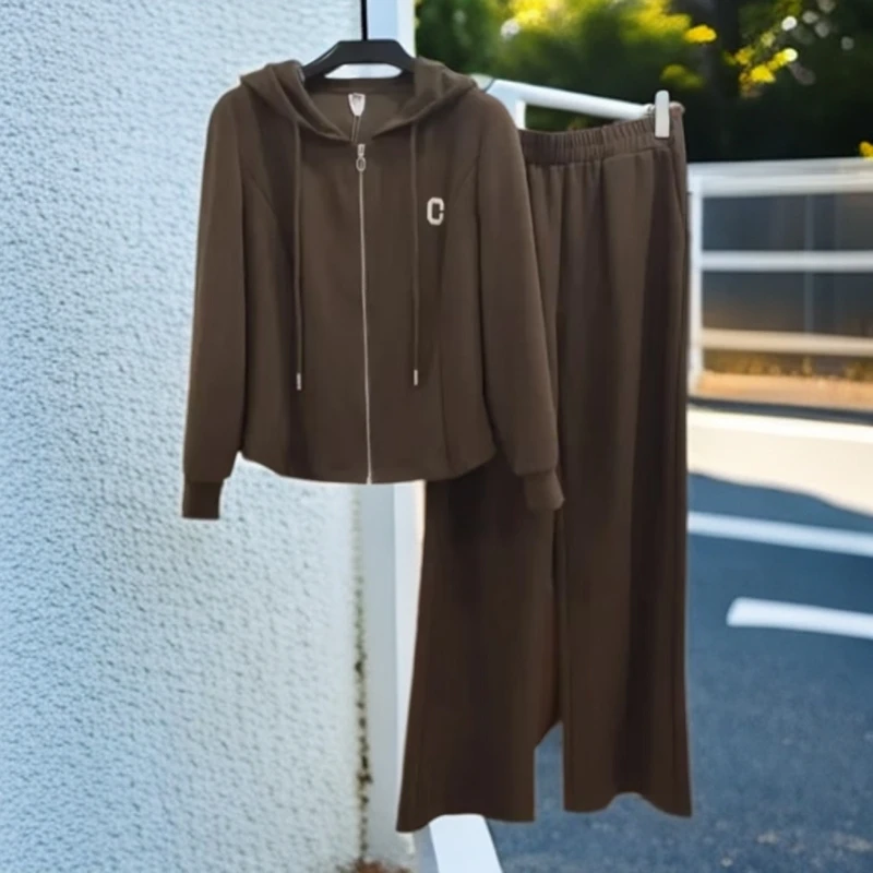 24079#咖【木兮兮专属】2025年夏季新款气质显瘦时尚休闲百搭套装女