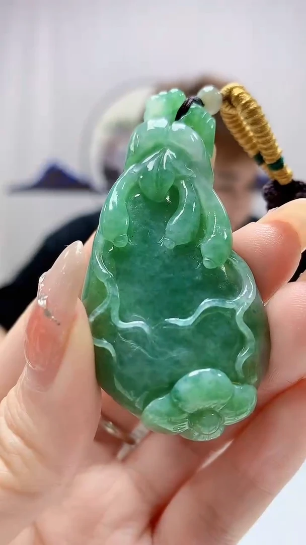 定制翡翠未镶嵌国4868DD-毛货挂件81