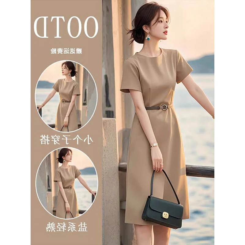 夏季新款女装高级感轻奢漂亮独特正式场合气质超显瘦收腰连衣裙女