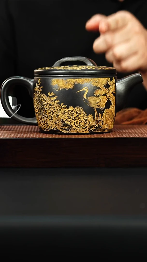 茶壶紫砂宜兴紫砂 汉瓦 石黄 高艳 h041