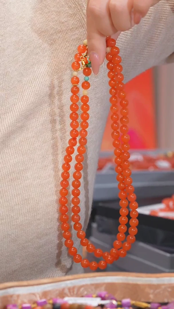 【闪购商品】南红玛瑙项链未镶嵌多样性发 卡7@@P5791