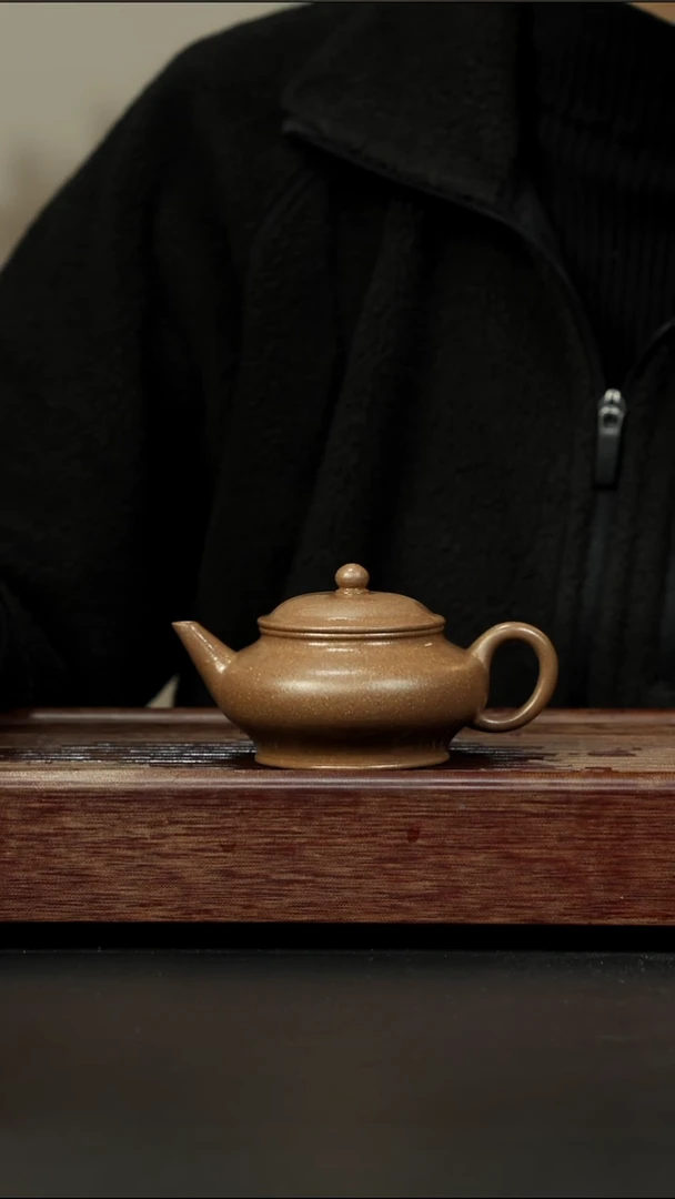 茶壶紫砂芝麻绿 大口水平 150cc左右