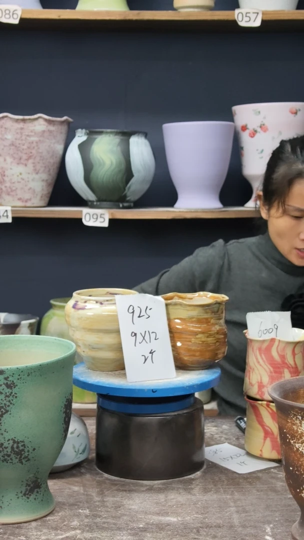 江西景德镇花盆微瑕925