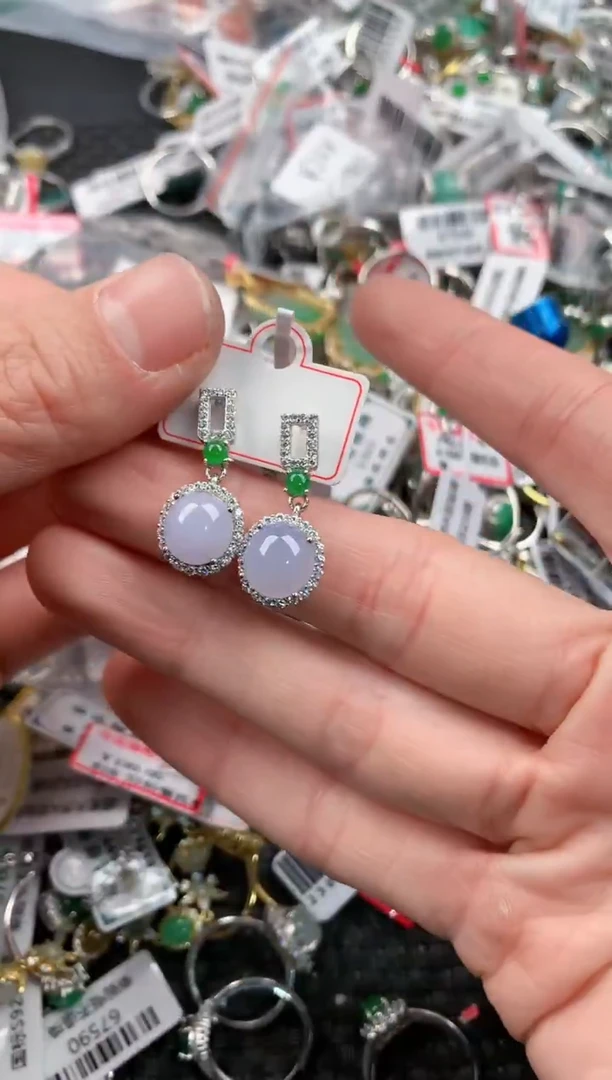 银S925镶嵌戒指翡翠55555   5