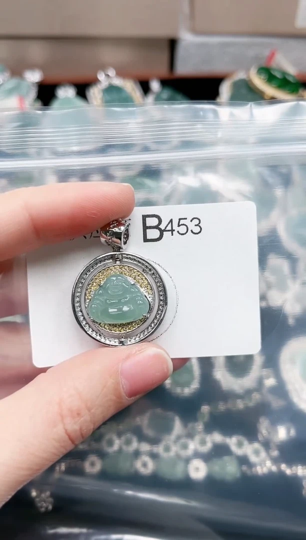 【闪购商品】翡翠颈饰未镶嵌453赠皮绳