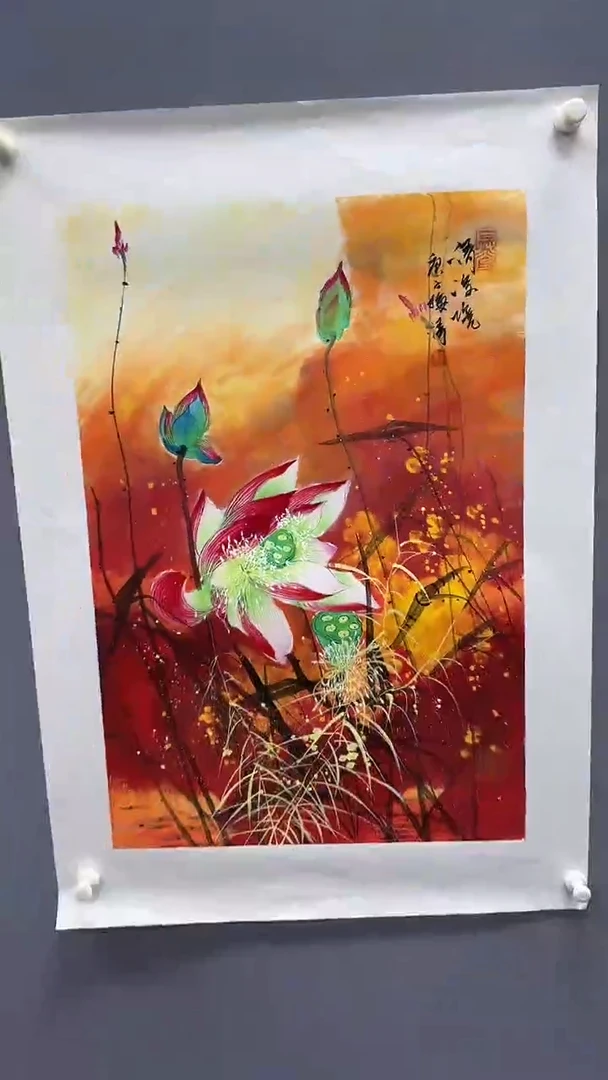 国画梅清绘画2.7pc花鸟