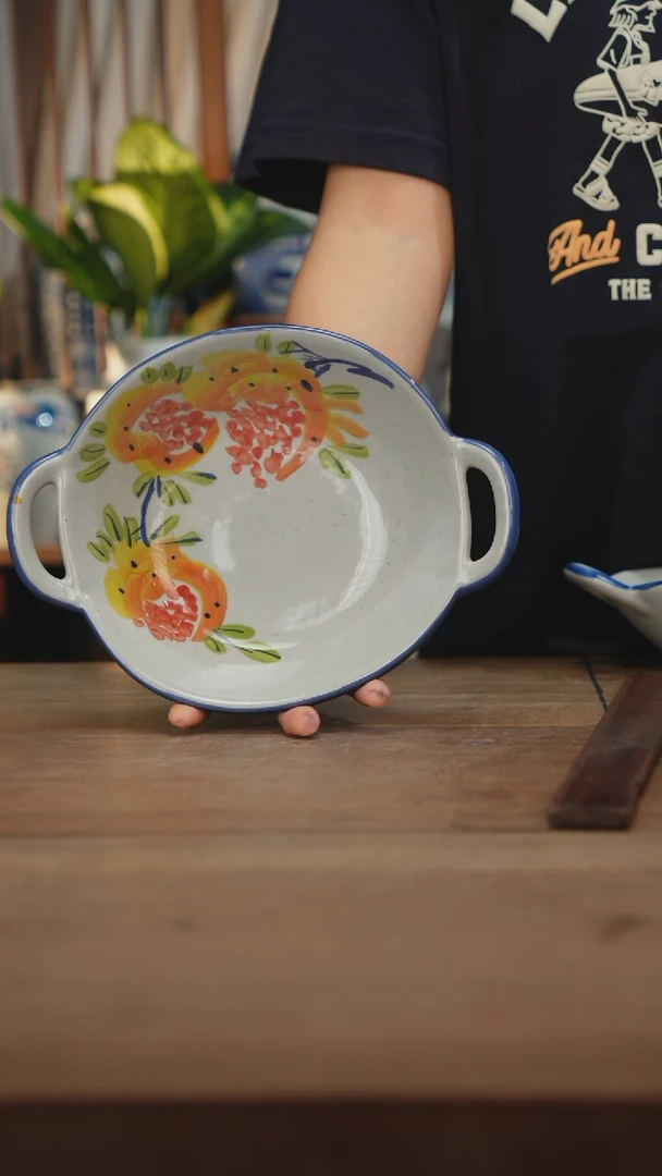 瓷片景德镇设计师釉下手绘陶瓷餐具