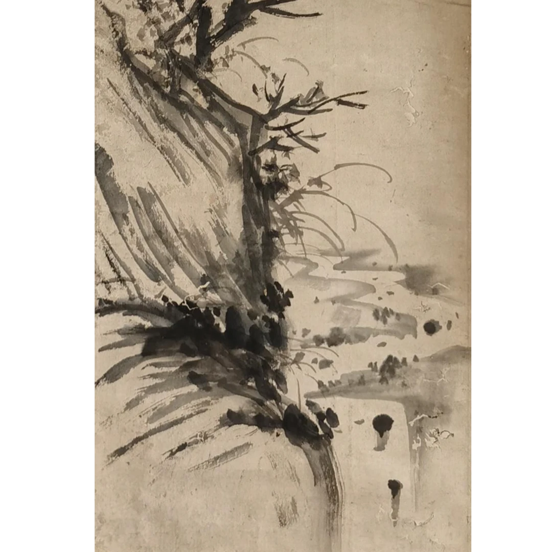 【辽拍】V240729-2-23《花鸟》（2.1平尺) 纸本镜片  yy101