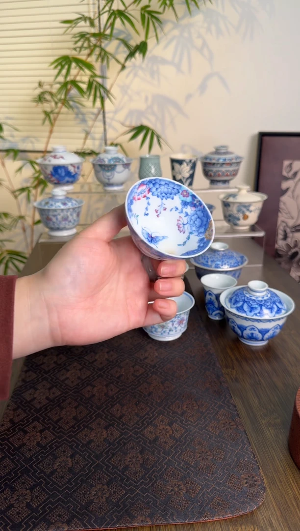 【闪购商品】景德镇斗彩手绘茶杯