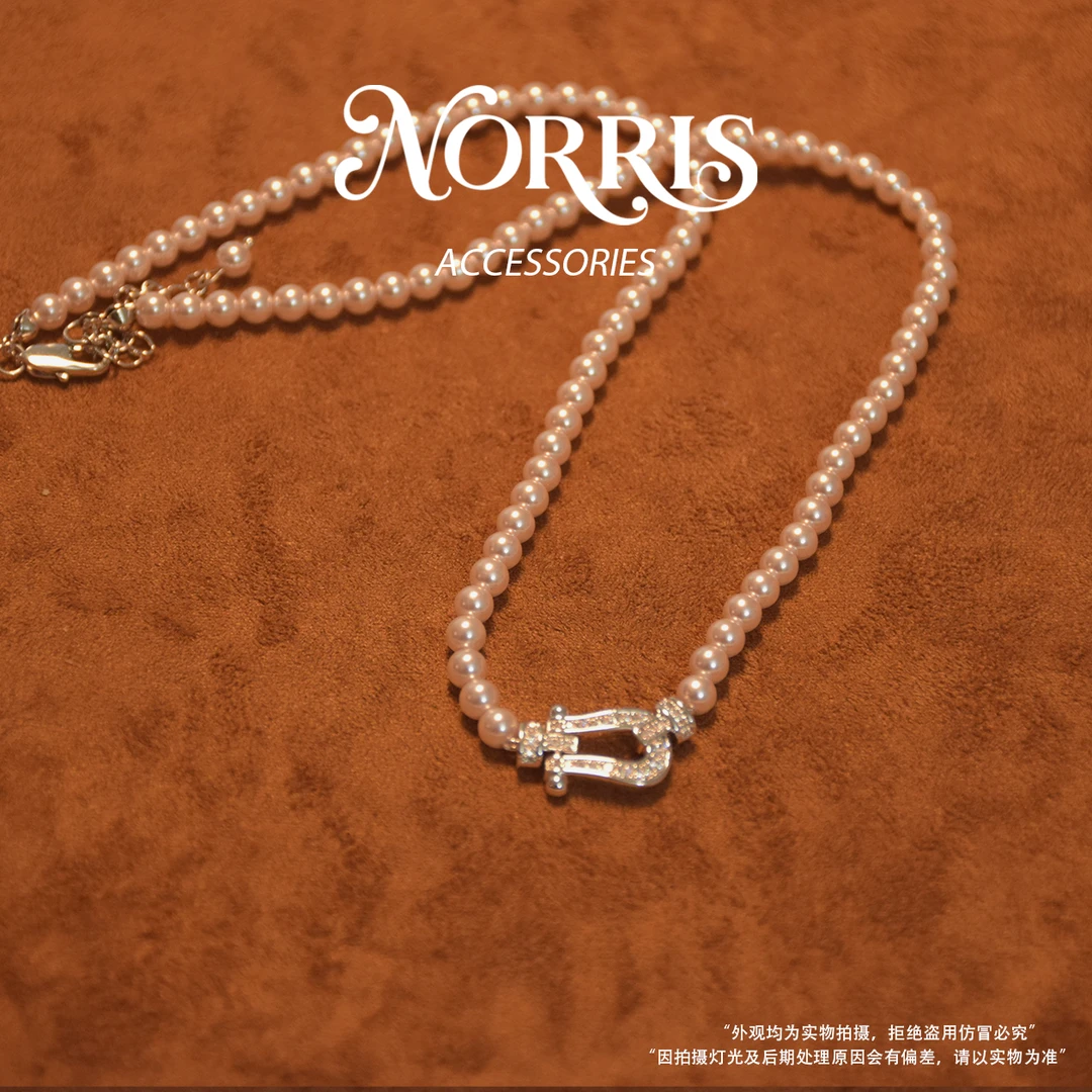 ANST 铜合金项链 Norris设计师款踏蹄海岸项链-S8548