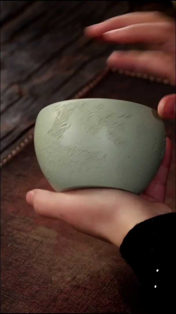 茶杯紫砂非遗茶器-国色天香