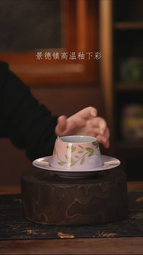 陶瓷景德镇高温釉下手绘陶瓷@L364@