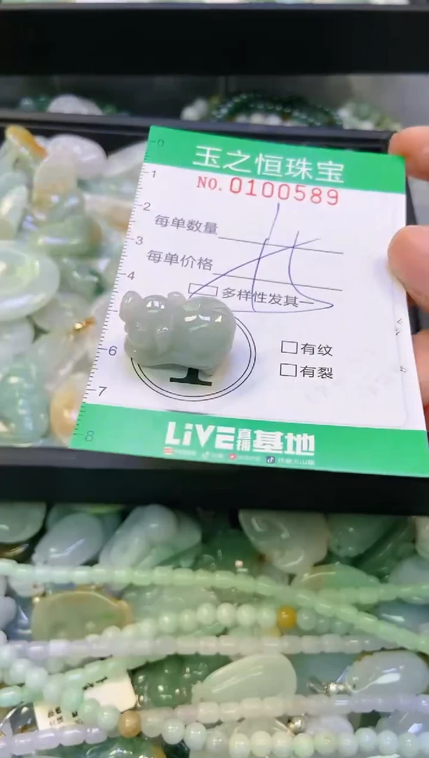 翡翠未镶嵌颈饰闪购0100589多样性发其一