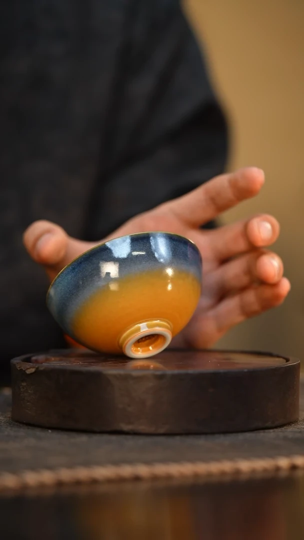 103柴房陶瓷柴烧茶碗