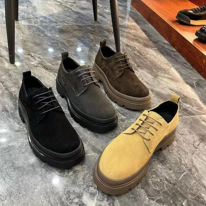 新款高品质全皮面休闲百搭男鞋