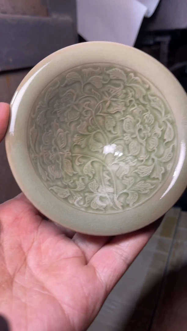 搪瓷微瑕双交织斗笠杯1只