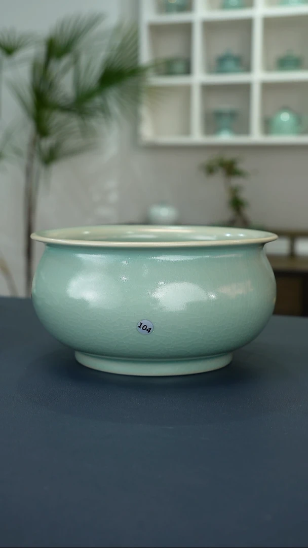 瓷片104号玉兰洗17.8口径微瑕福利     洁