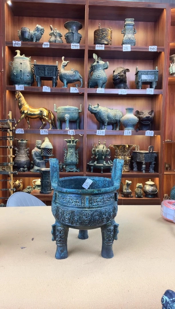 铜仿古高15.5大克鼎456789