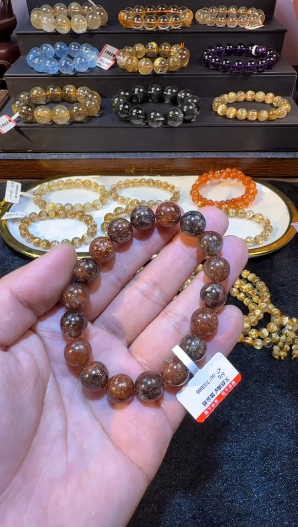 未镶嵌手串水晶SJ-606金发晶