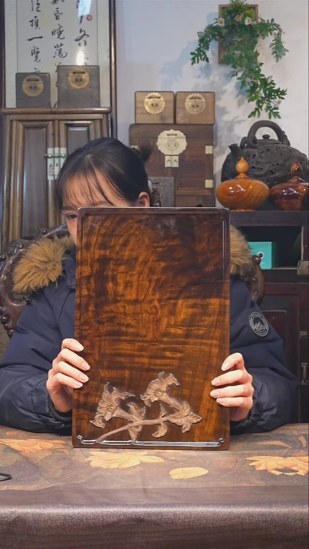 金丝楠小叶桢楠【73】纯手工 整板整雕 重工干料茶盘