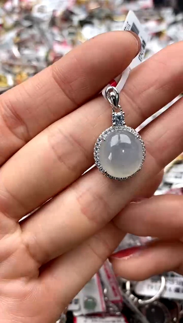 【闪购商品】翡翠戒指银S925镶嵌555555    9