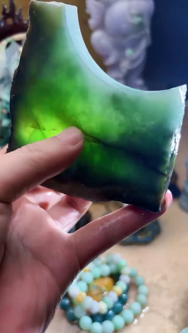 未镶嵌挂件翡翠A货张麦9464