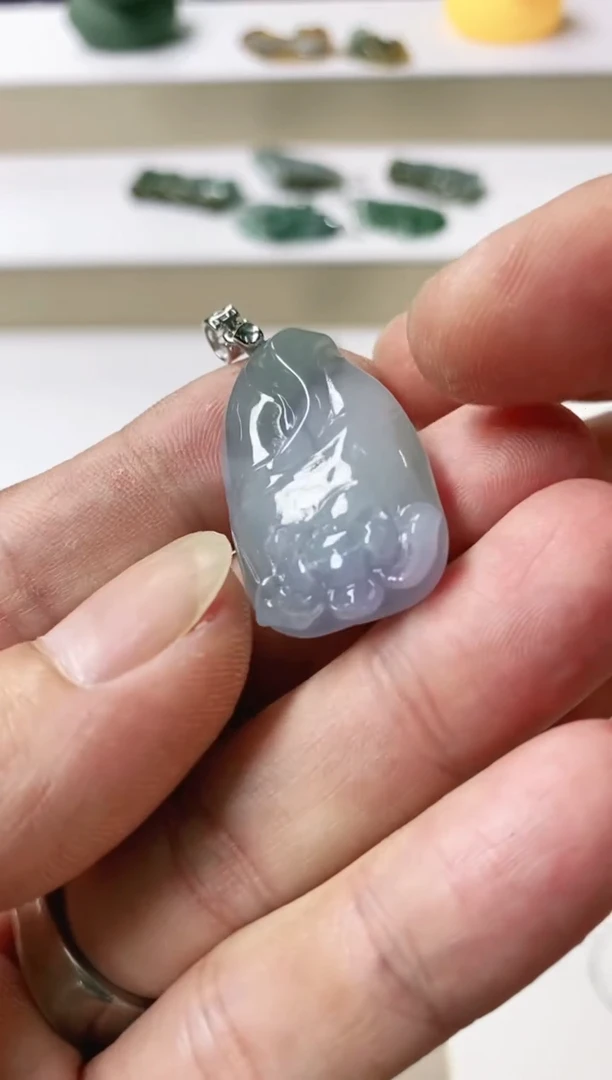 翡翠未镶嵌颈饰25天然缅甸翡翠A货