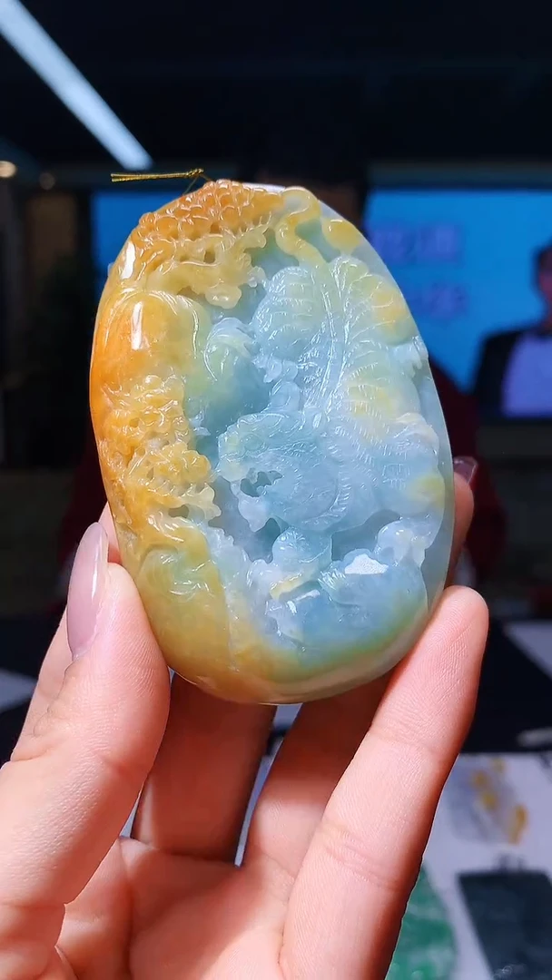 【闪购商品】定制翡翠未镶嵌1084hm-毛货挂件18